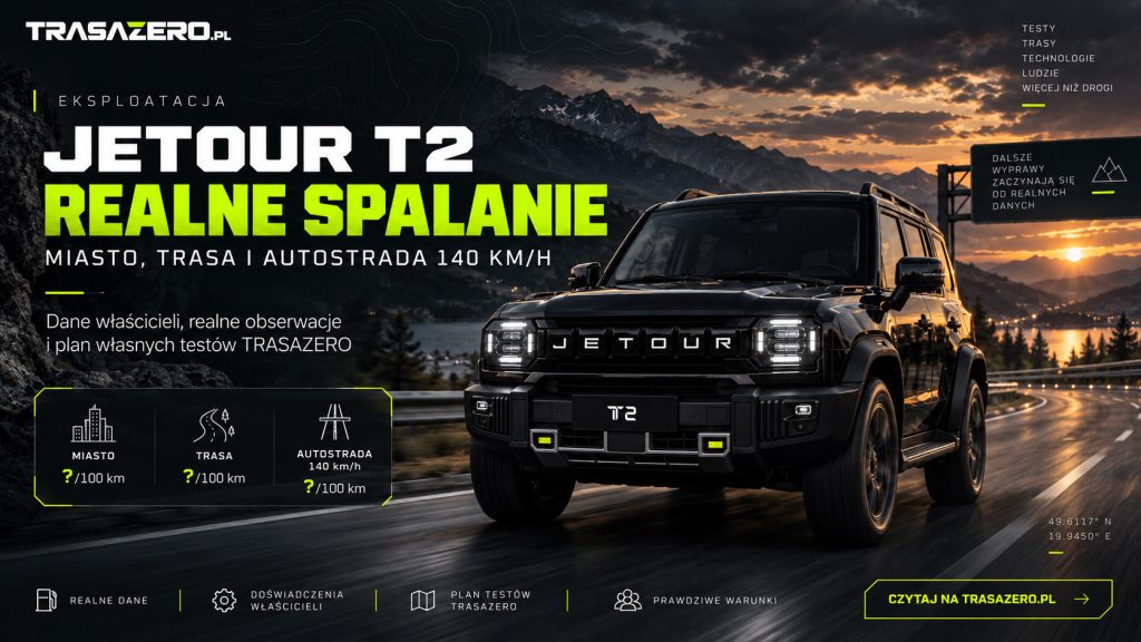 Jetour T2 - realne spalanie właścicieli. Miasto, trasa i autostrada 140 km/h